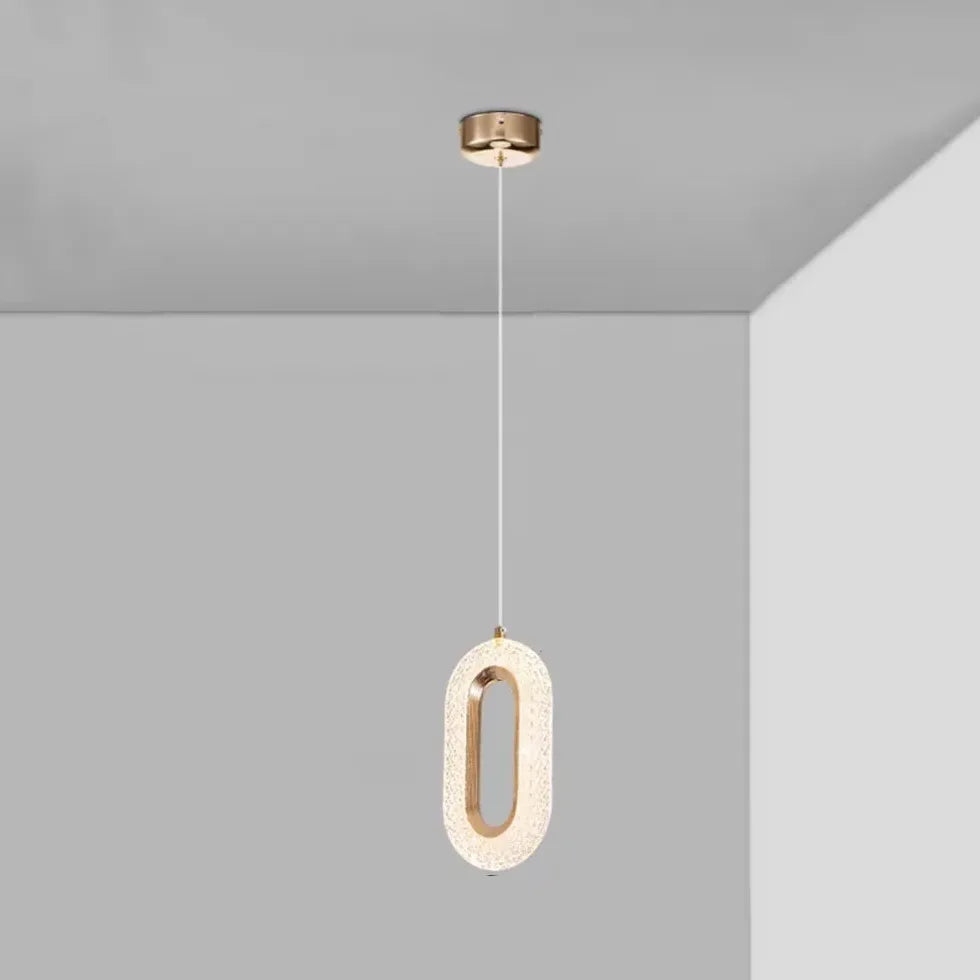 Crystal Single-Head Minimalist Modern Pendant Light