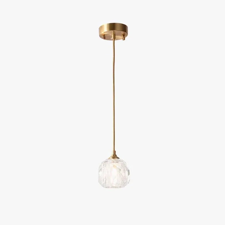 Luminaire boule suspension nordique cristal moderne