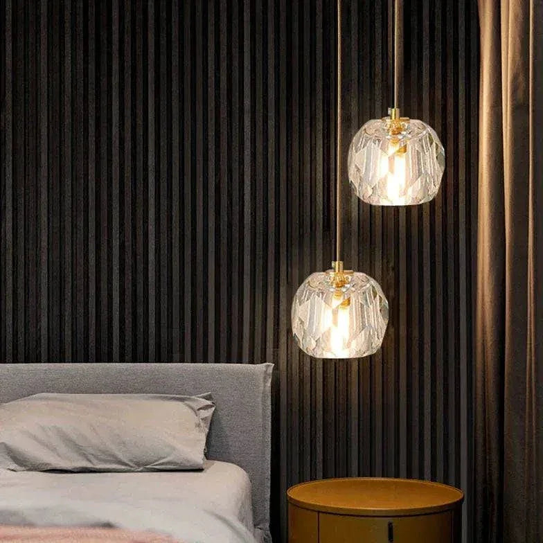 Luminaire Boule Suspension Nordique Cristal Moderne - Clowas.fr