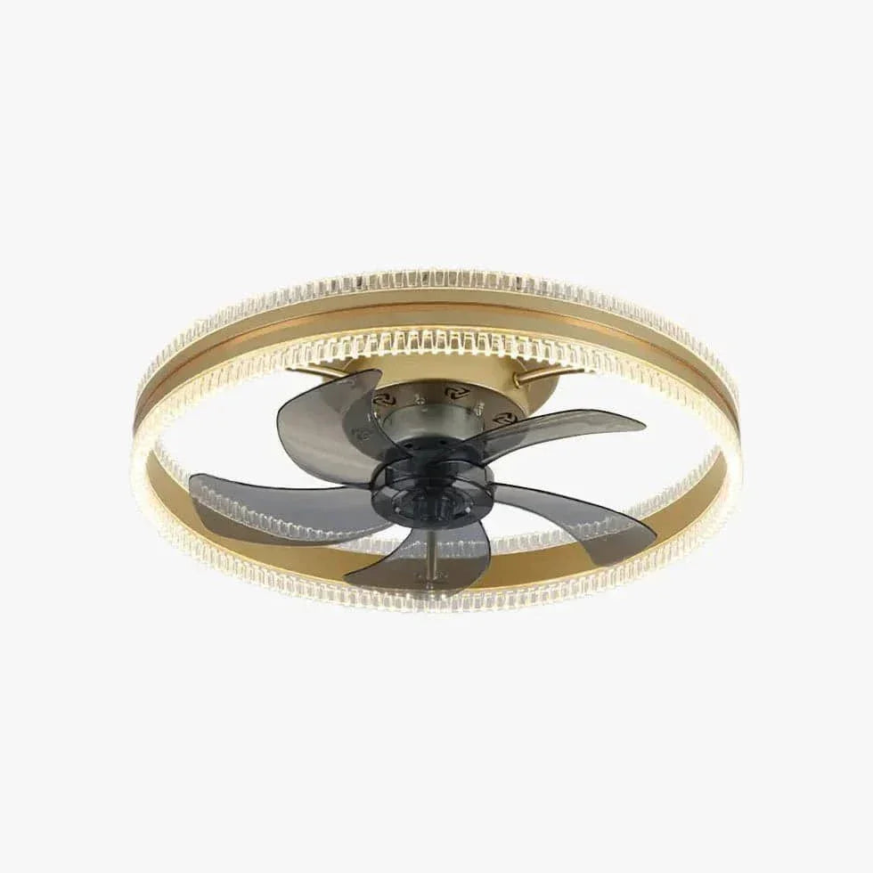 Ventilateur De Plafond Annulaire Bicolore Avec Lumière - Clowas.fr