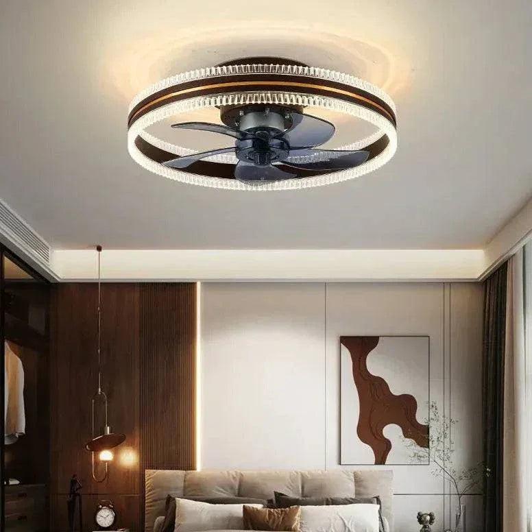 Ventilateur De Plafond Annulaire Bicolore Avec Lumière - Clowas.fr