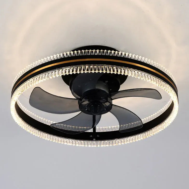 Two-Tone Ring Ceiling Fan with Light