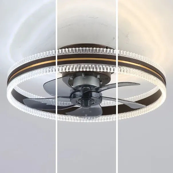 Two-Tone Ring Ceiling Fan with Light