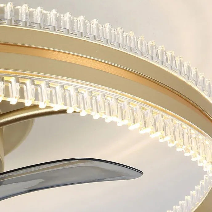 Two-Tone Ring Ceiling Fan with Light