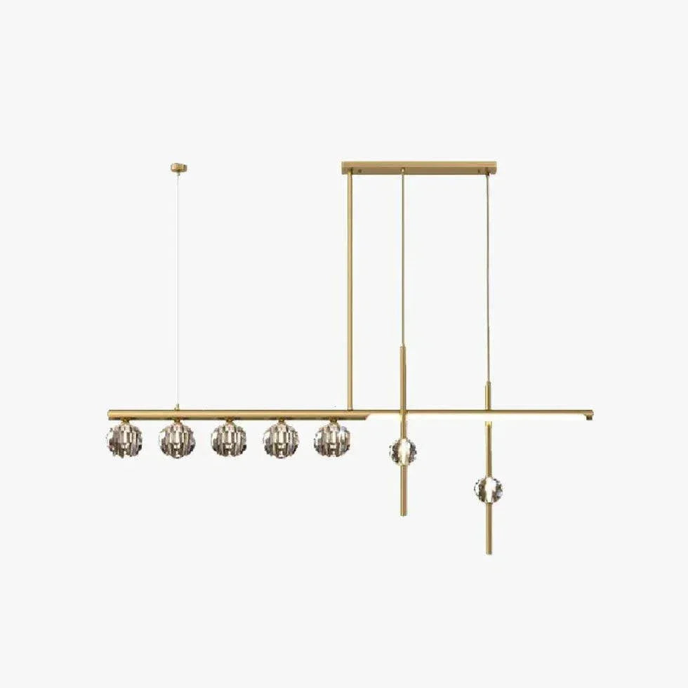 Suspension Linéaire Moderne À Plusieurs Cristaux - Clowas.fr