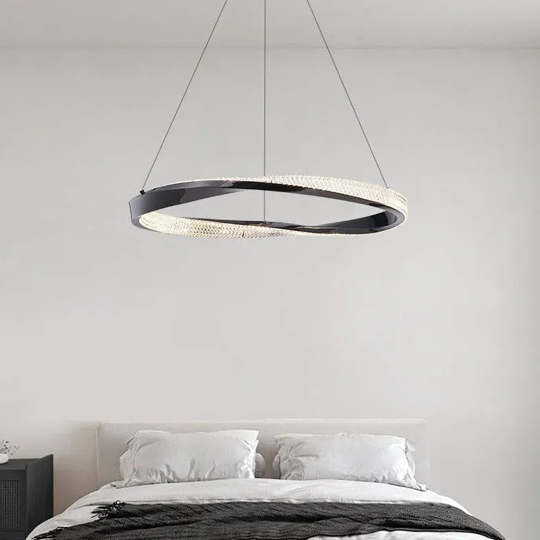 Crossed Ring Minimalist Modern Pendant Light