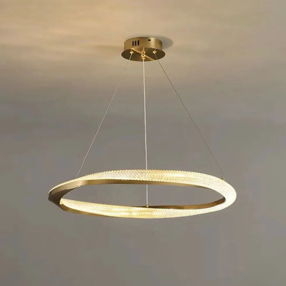 Crossed Ring Minimalist Modern Pendant Light