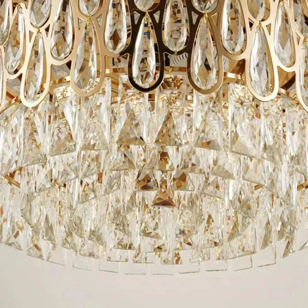 Ventilateur Lampe Design Plafonnier Silencieux Cristal - Clowas.fr