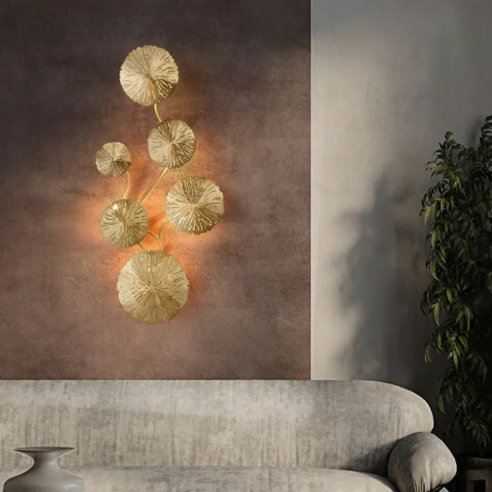 Statement Wall Lights for Living Room Gold