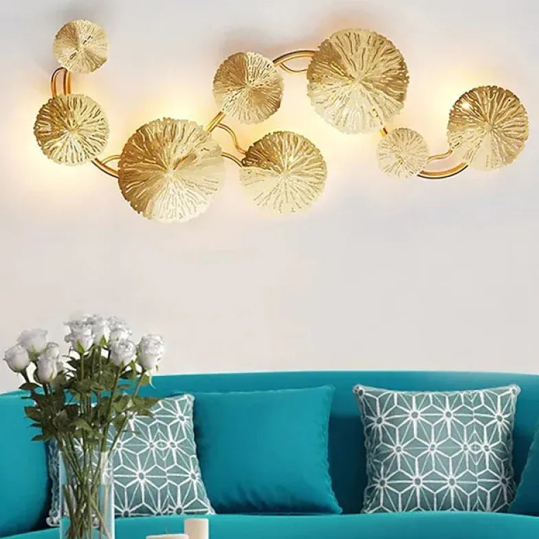 Statement Wall Lights for Living Room Gold