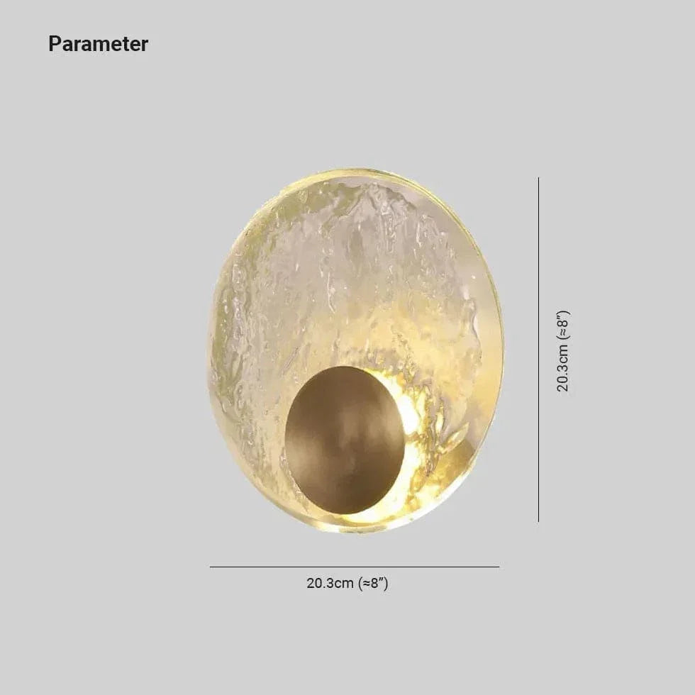 Applique Murale Dorée Vintage Décoration Cristal Ronde - Clowas.fr