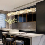 Crystal Linear Kitchen Pendant Light