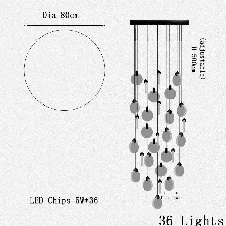 Lustre D'Escalier En Cristal Moderne - Clowas.fr