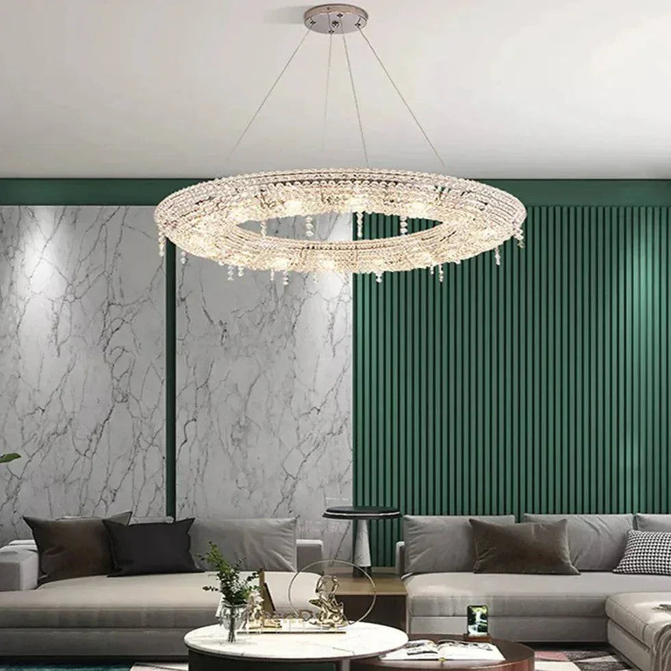 Lustres Cristal Design Hôtel Luxueux - Clowas.fr