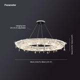 Circular Crystal Living Room Pendant Light