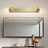 Ribbed Wall Light Bathroom Gold