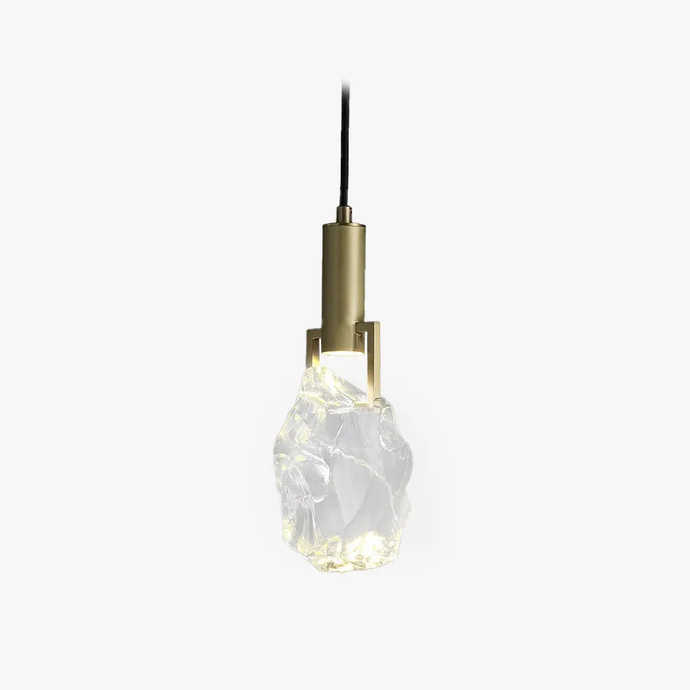 Lustre pampilles cristal moderne chambre