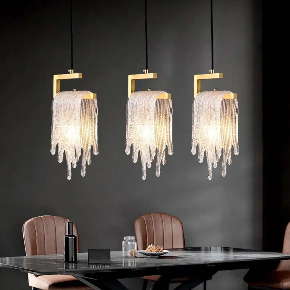 Elegant Gold Crystal for Dining Room Pendant Light