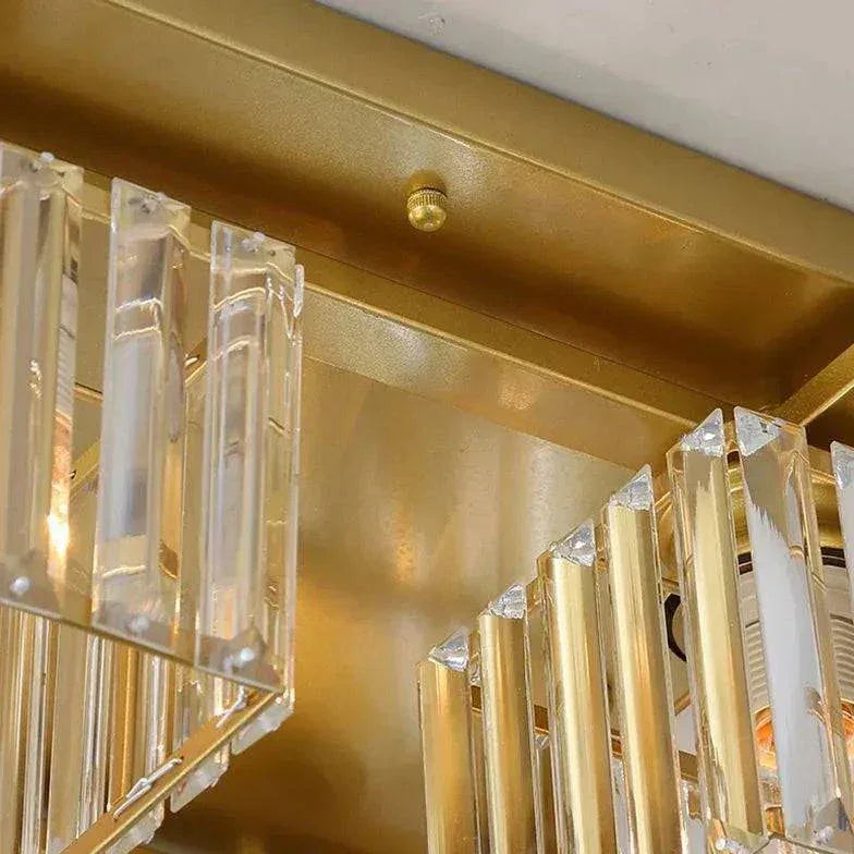 Plafonnier Laiton Design Cristal Moderne Élégant - Clowas.fr