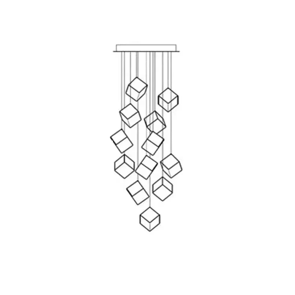 Suspension Couloir Entrée Design Loft Luxueux - Clowas.fr