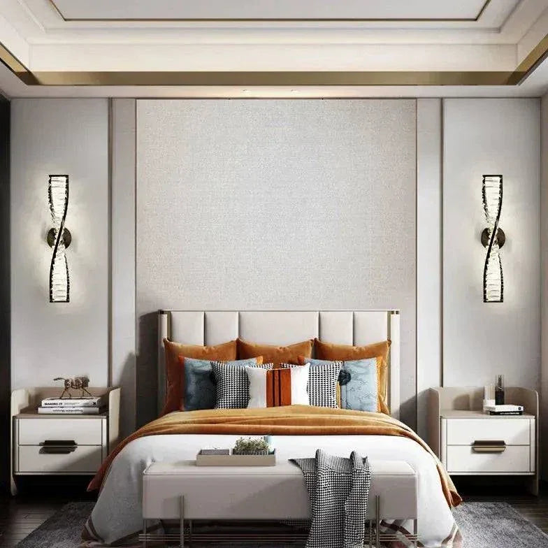 Lampe Murale Chevet Design Cristal Moderne - Clowas.fr