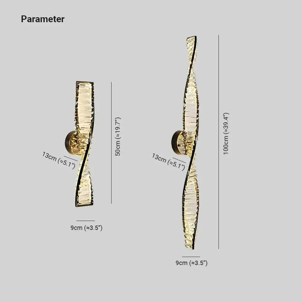 Lampe Murale Chevet Design Cristal Moderne - Clowas.fr