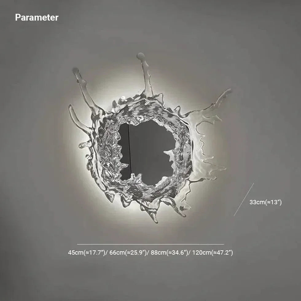 Miroir Moderne À Vagues Pour Salle De Bain - Clowas.fr
