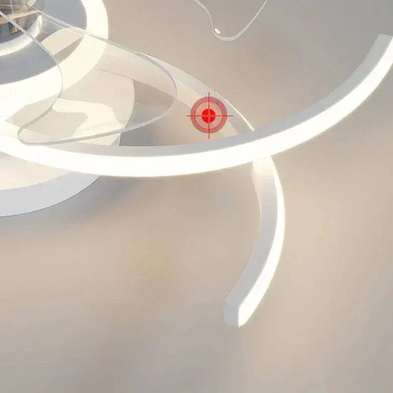 Plafonnier À Ventilateur Intelligent À Led De Conception Nordique - Clowas.fr
