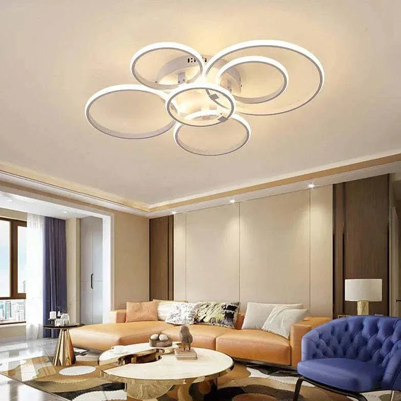 Le Conception De La Bague Led Pendant Moderne - Clowas.fr
