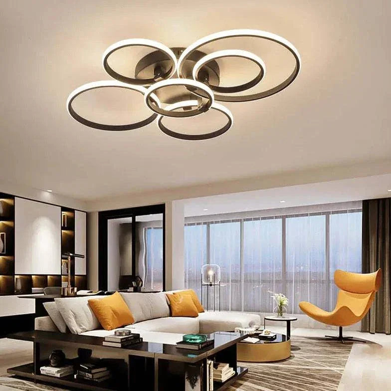 Le Conception De La Bague Led Pendant Moderne - Clowas.fr