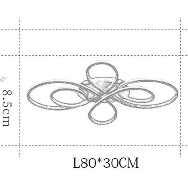 Plafonnier LED géométrique moderne pour salon