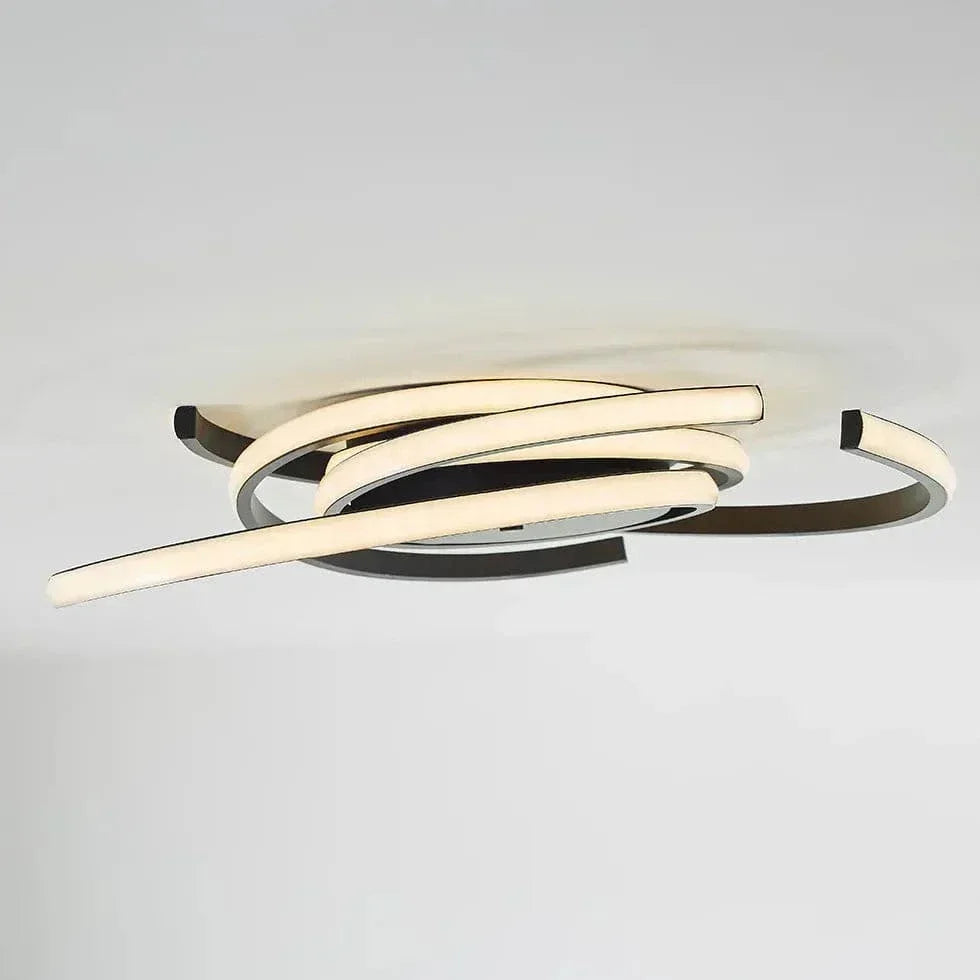 Plafonnier Design Demi-Anneau Pour Chambre À Coucher - Clowas.fr