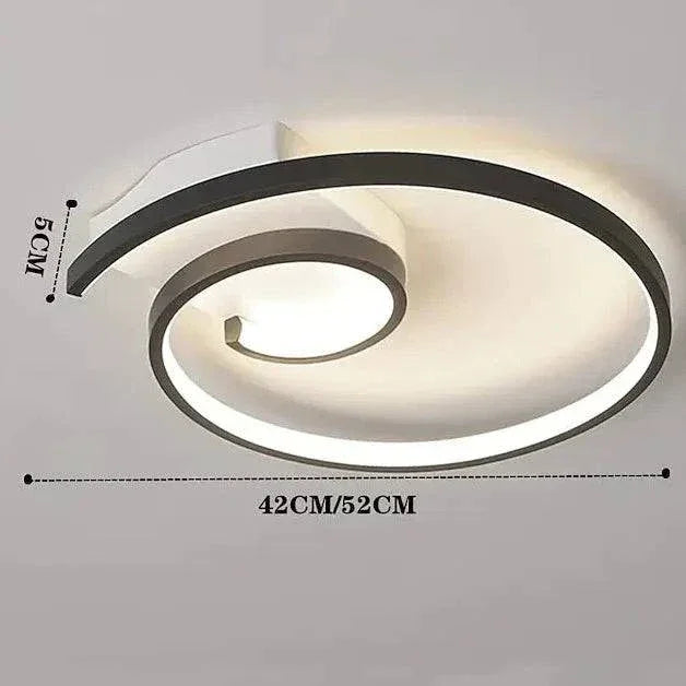Plafonnier Led Créatif Au Design Simple Rond - Clowas.fr
