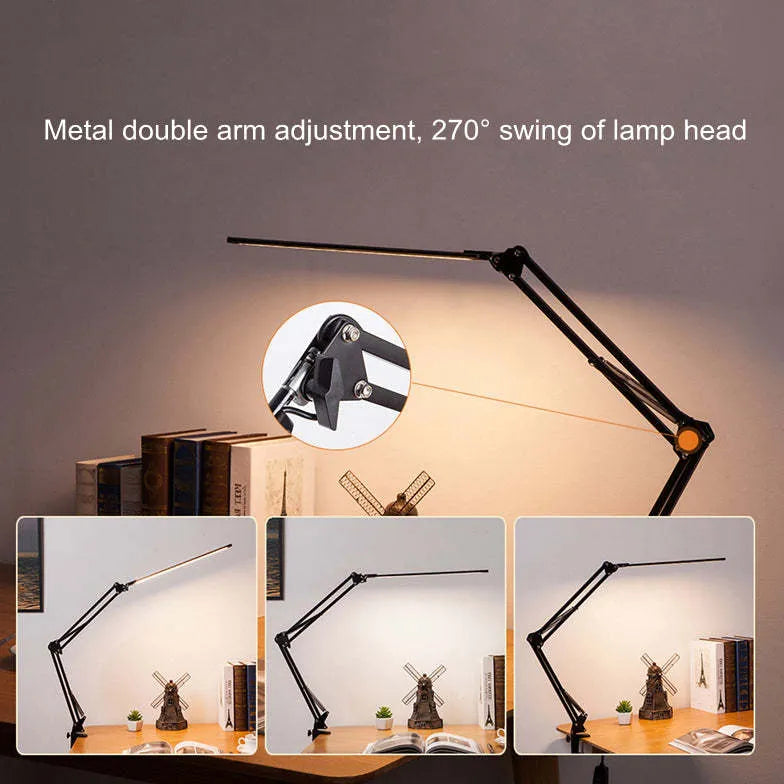 Lampe de lecture de bureau pliante