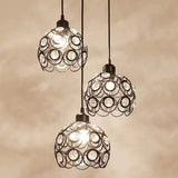 Acrylic Multi-Head Unique Sphere Pendant Light