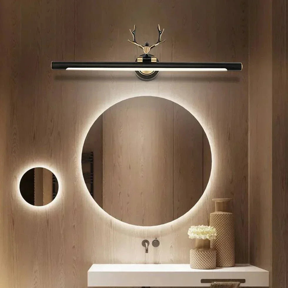 Applique Murale Rétro Salle De Bain Miroir Cuivre - Clowas.fr