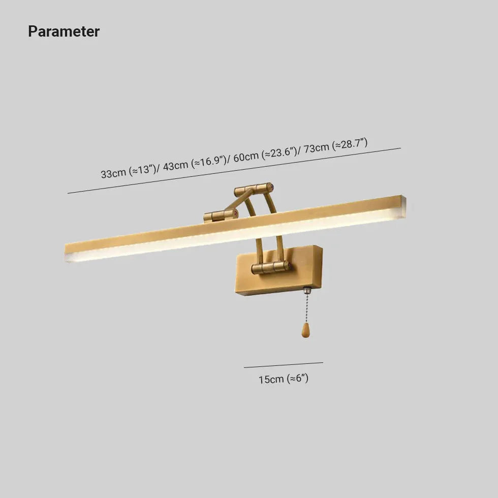 Applique de salle de bain légère et minimaliste