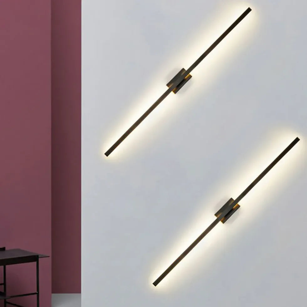 Minimalist Dimmable Led Black Wall Lamps