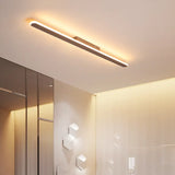 Golden Linear Aluminum Bathroom Wall Lamp