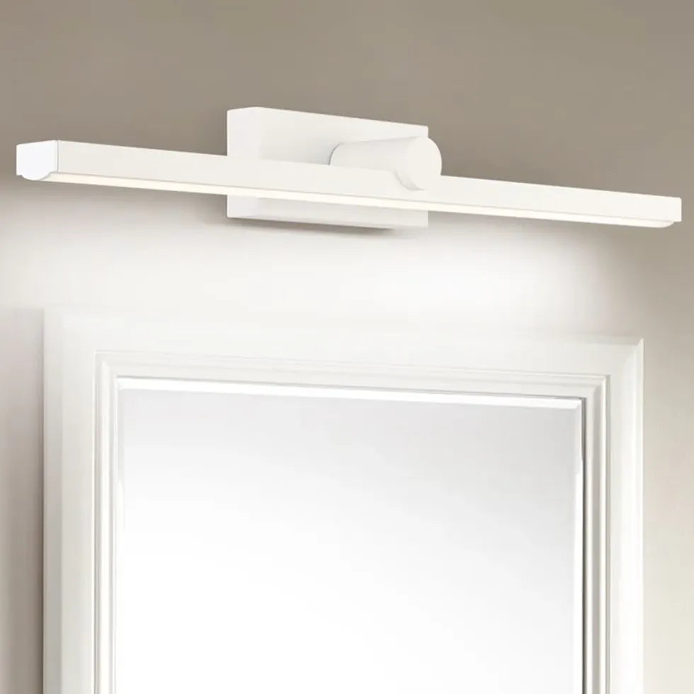 Applique miroir de salle de bain simple blanche