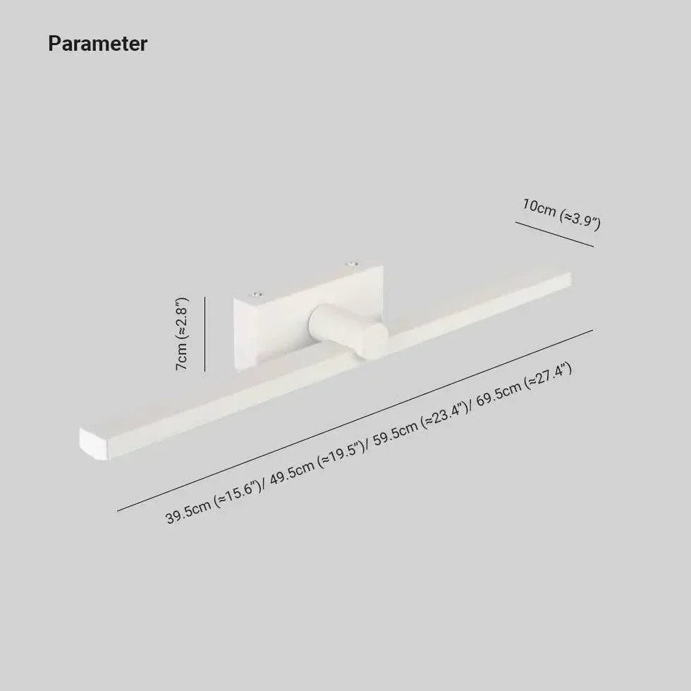 Applique Miroir De Salle De Bain Simple Blanche - Clowas.fr