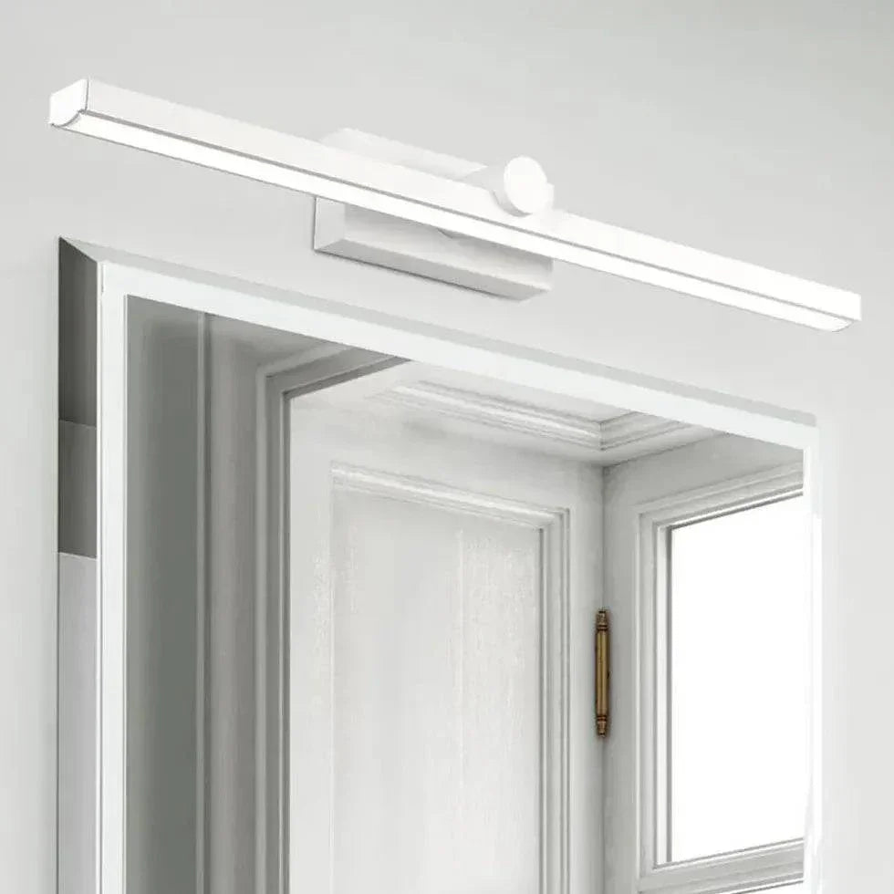 Applique Miroir De Salle De Bain Simple Blanche - Clowas.fr