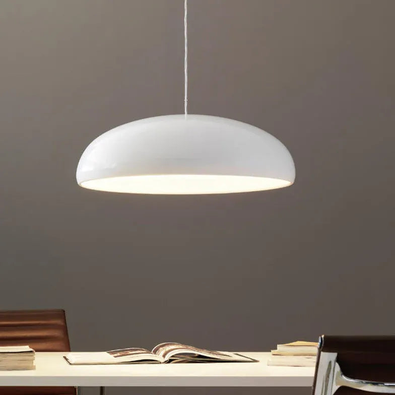 Disc Glossy Modern Single Head Pendant Light