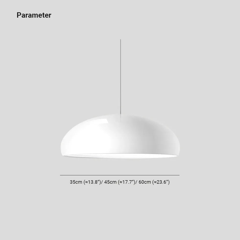 Disc Glossy Modern Single Head Pendant Light