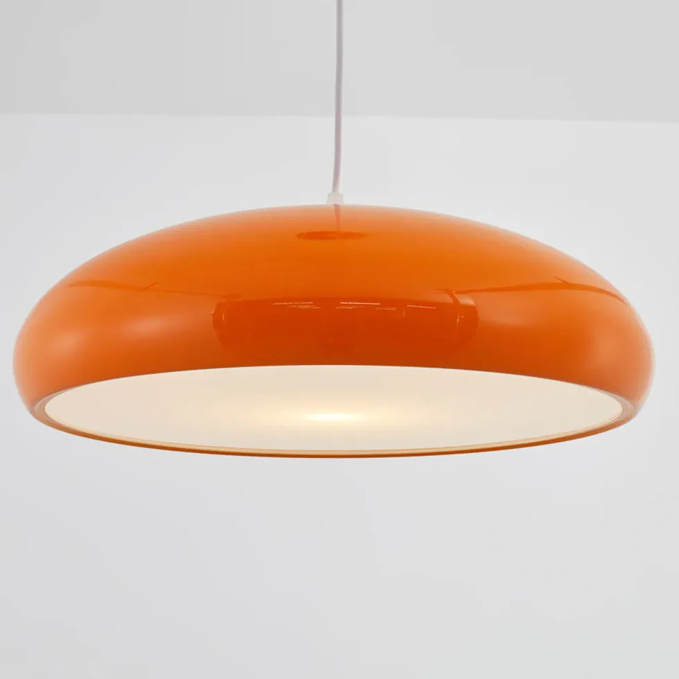 Disc Glossy Modern Single Head Pendant Light