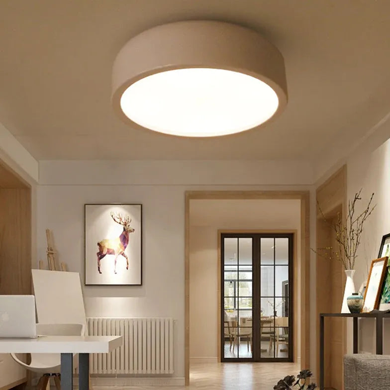 Glossy Disc Modern Minimalist Ceiling Light