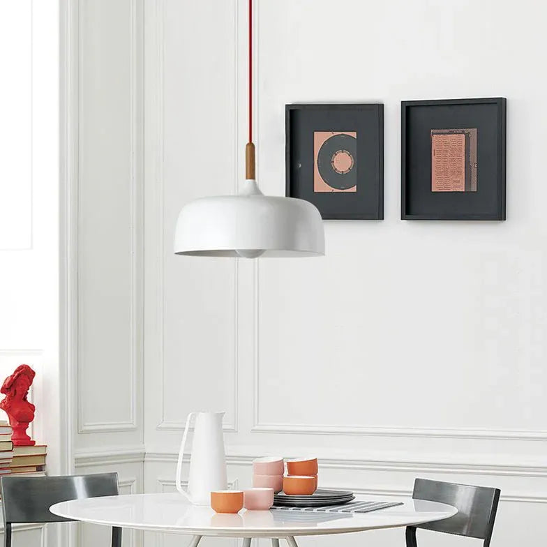 Lustre rond plat design moderne nordique