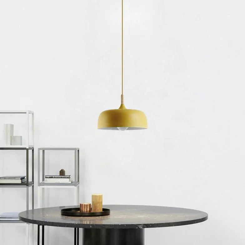 Lustre rond plat design moderne nordique