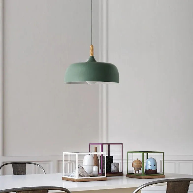 Lustre rond plat design moderne nordique