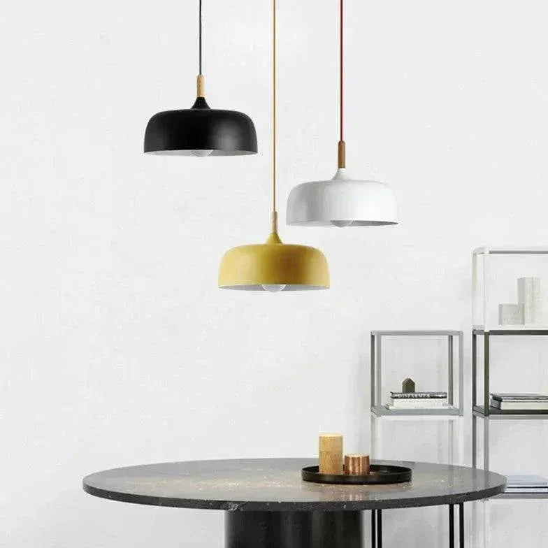 Lustre Rond Plat Design Moderne Nordique - Clowas.fr